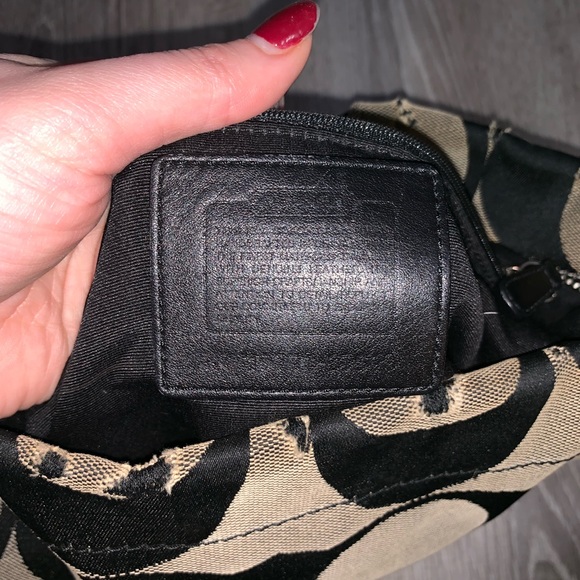 Grey and Black Coach Purse - Picture 5 of 8